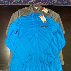 Amazon Logo Blue Quarter-Zip Pullover 2-Pack